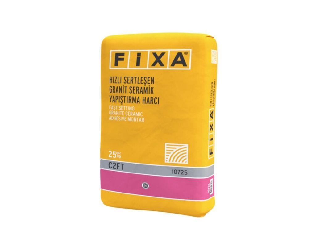 FİXA FAST-SETTING GRANITE & CERAMIC TILE ADHESIVE MORTAR | C2FT Class Fast-Setting, High-Bond Performance