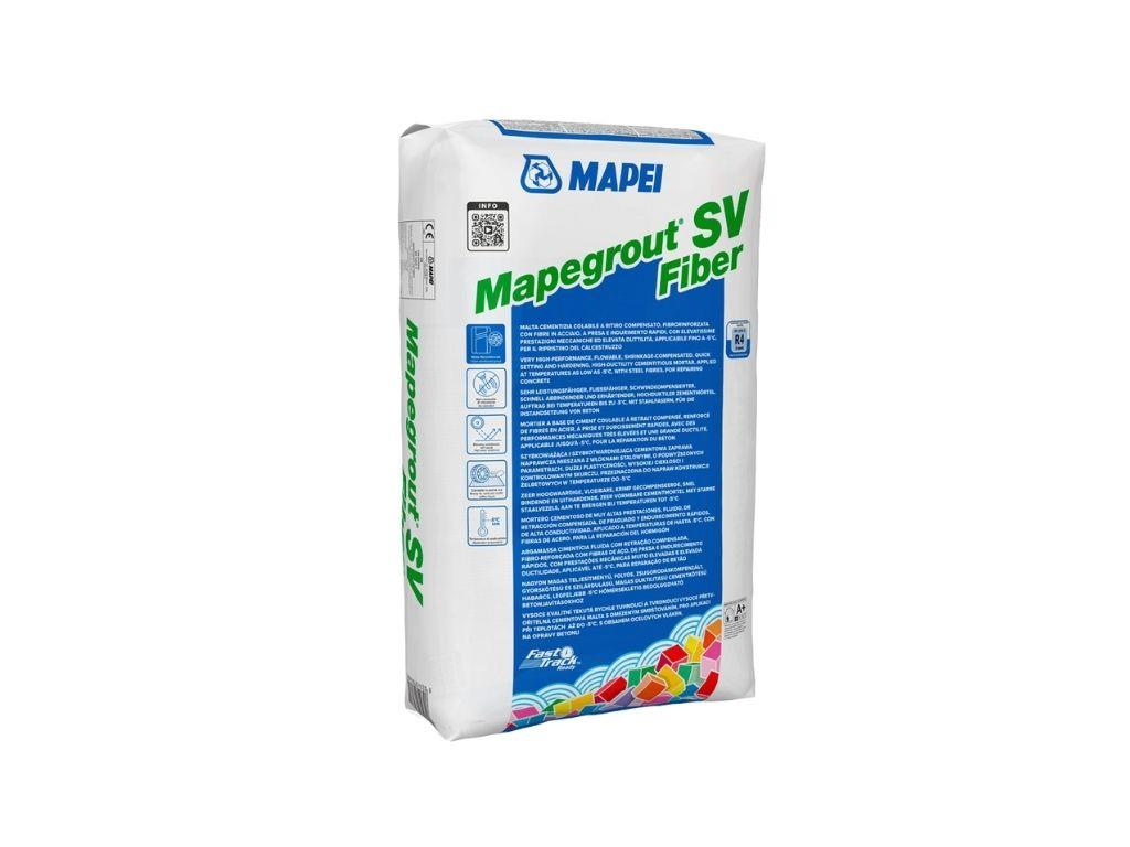 MAPEGROUT SV FIBER | Çelik Elyaf Takviyeli Hızlı Prizli Beton Tamir Harcı