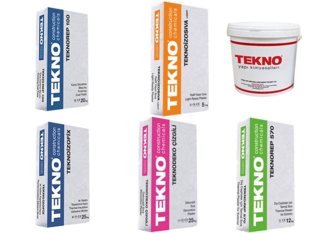 Tekno Yapı Kimyasalları | Yapıştırıcılar, Isı Yalıtım Sıvaları, Takviye Fileleri, Cephe Astarları
