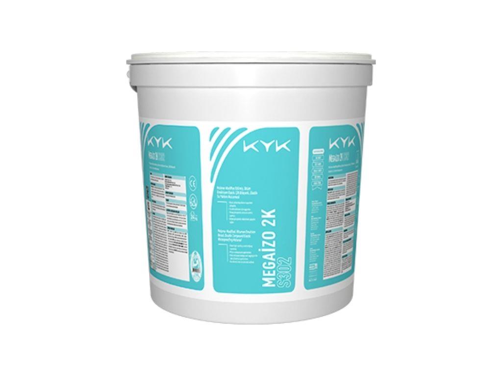 KYK Megaİzo 2K S302 | Çift Bileşenli Bitüm Emülsiyon Esaslı Yüksek Elastik Su Yalıtım Malzemesi