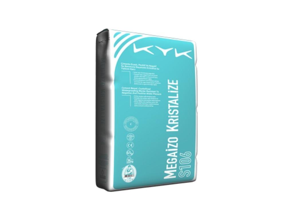 KYK Megaİzo Kristalize S106 | Pozitif & Negatif Basınca Dayanımlı Kristalize Su Yalıtım Harcı