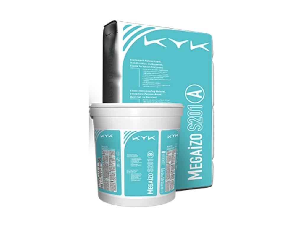 KYK Megaİzo S201 | Hızlı Priz Alan UV Dayanımlı Yüksek Elastik Su Yalıtımı