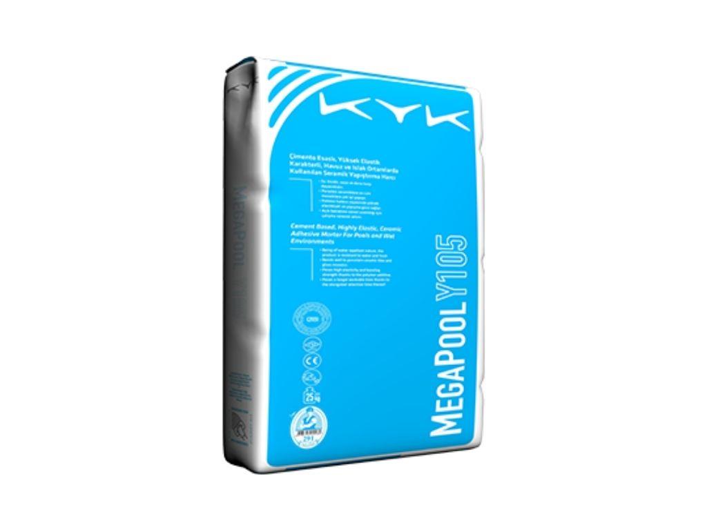 KYK MegaPool Y105 – Havuz ve Islak Hacimler İçin Seramik Yapıştırma Harcı