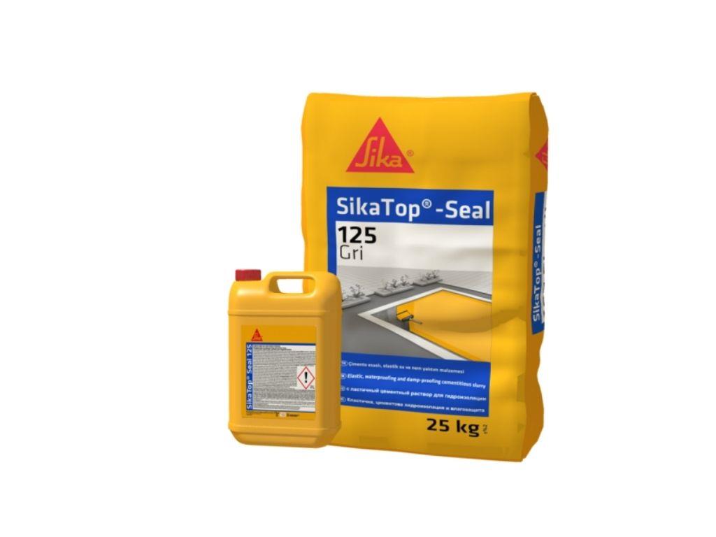 SikaTop® Seal-125 | Çimento Esaslı İki Bileşenli Yarı Elastik Su Yalıtım Malzemesi