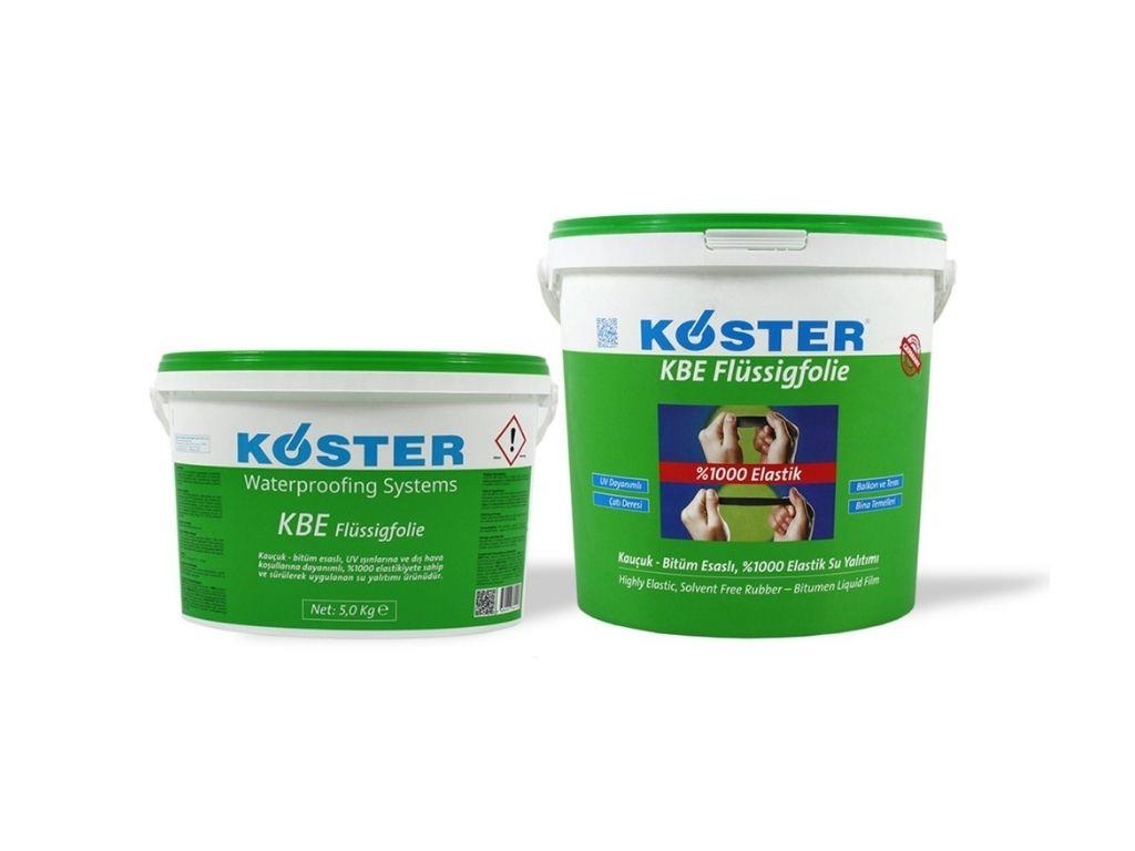 KÖSTER KBE FLÜSSIGFOLIE | Kauçuk-Bitüm Esaslı UV Dayanımlı %1000 Elastik Su Yalıtımı