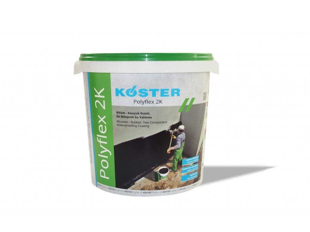KÖSTER POLYFLEX 2K | Kauçuk-Bitüm Esaslı İki Komponentli Su Yalıtımı Ürünü
