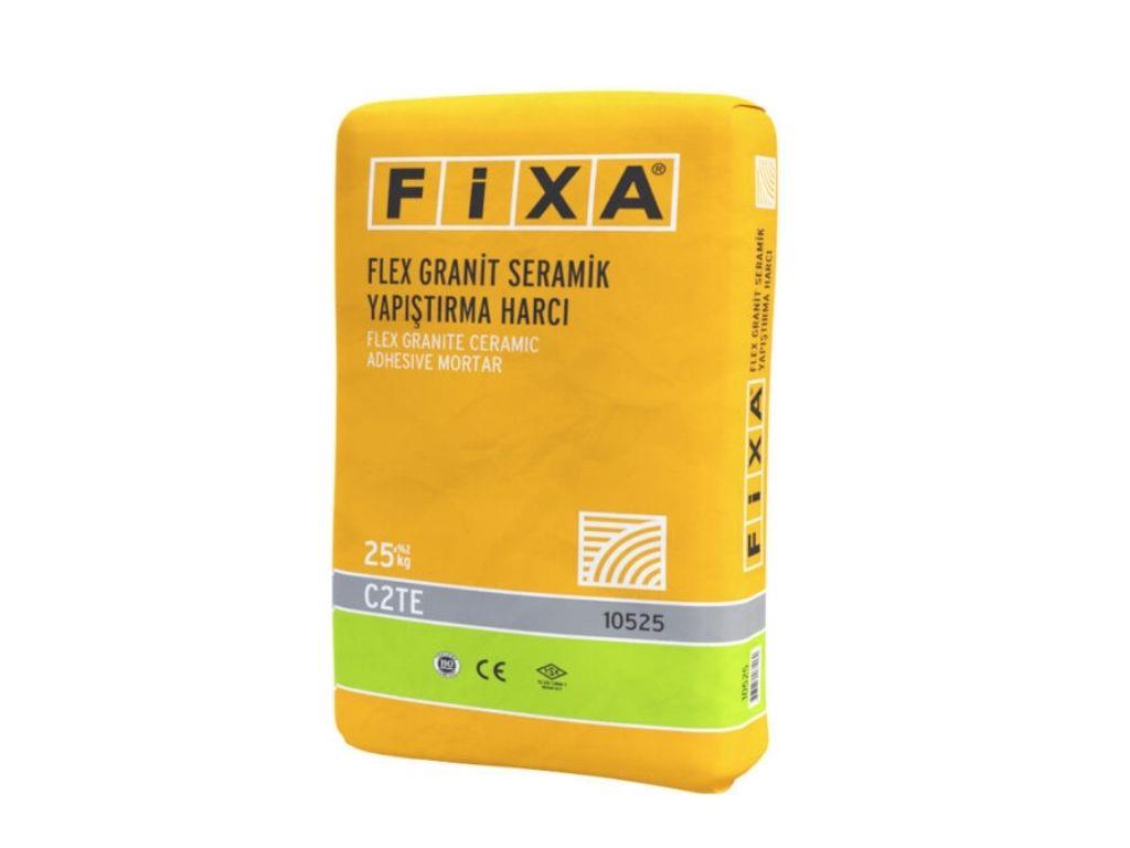 FİXA FLEX GRANİT SERAMİK YAPIŞTIRMA HARCI | C2TE SINIFI ÇOK ESNEK VE YÜKSEK YAPIŞMA PERFORMANSI