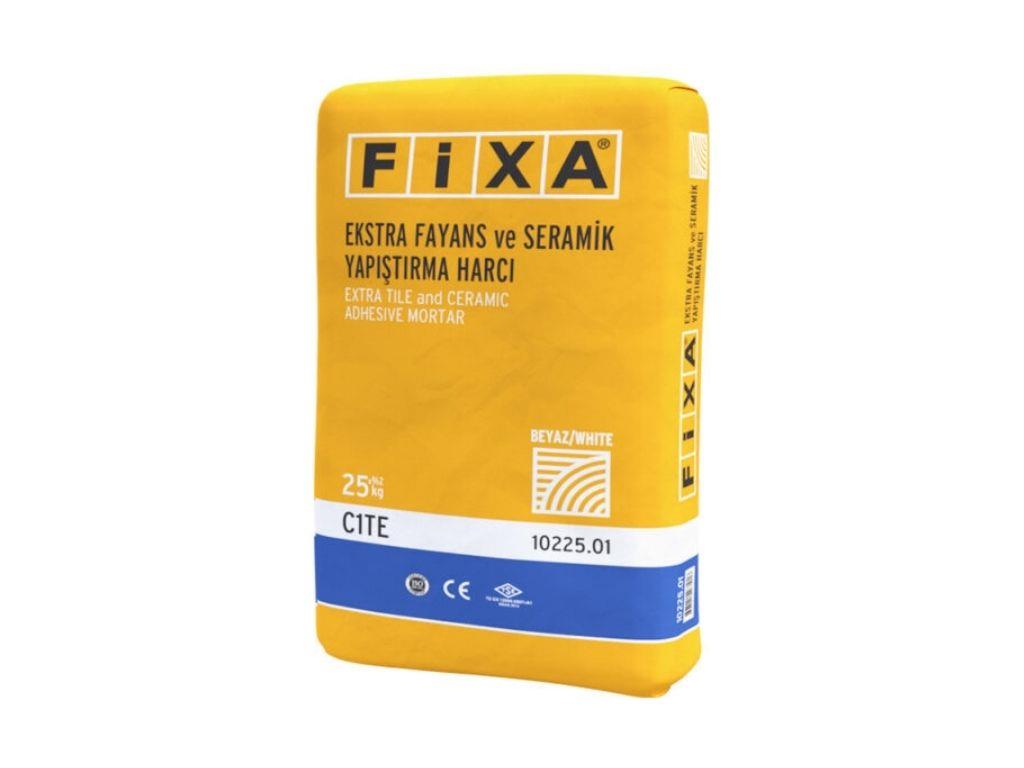 FİXA EKSTRA FAYANS VE SERAMİK YAPIŞTIRMA HARCI (BEYAZ) | C1TE Sınıfı Yüksek Performanslı Seramik Yapıştırıcısı
