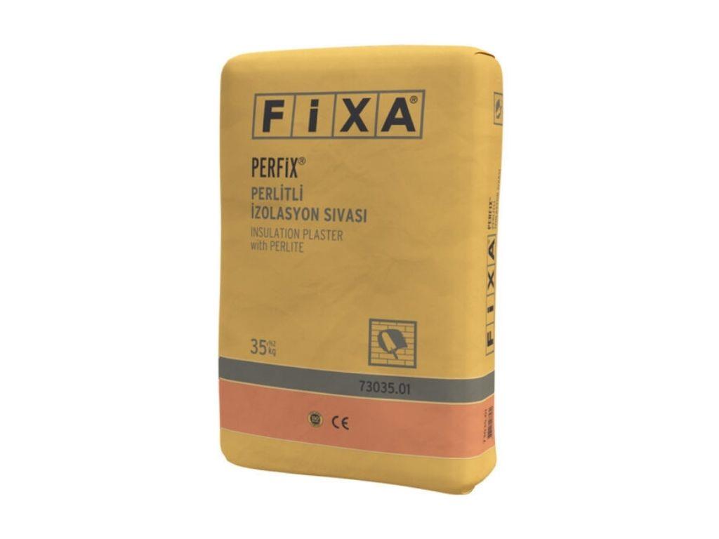 FİXA PERFİX | Perlitli Beyaz İzolasyon Sıvası – Isı ve Ses Yalıtımı İçin Profesyonel Çözüm