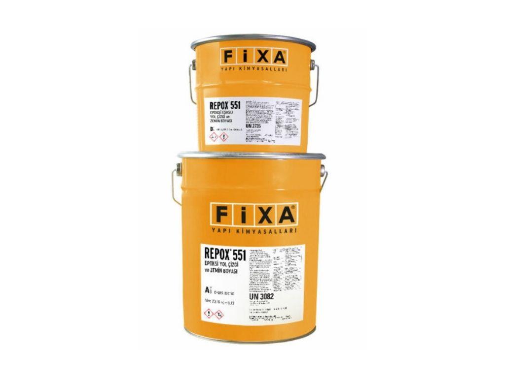 FİXA REPOX 551 | Epoksi Esaslı Yol Çizgi ve Zemin Boyası – Solventsiz ve Yüksek Dayanım