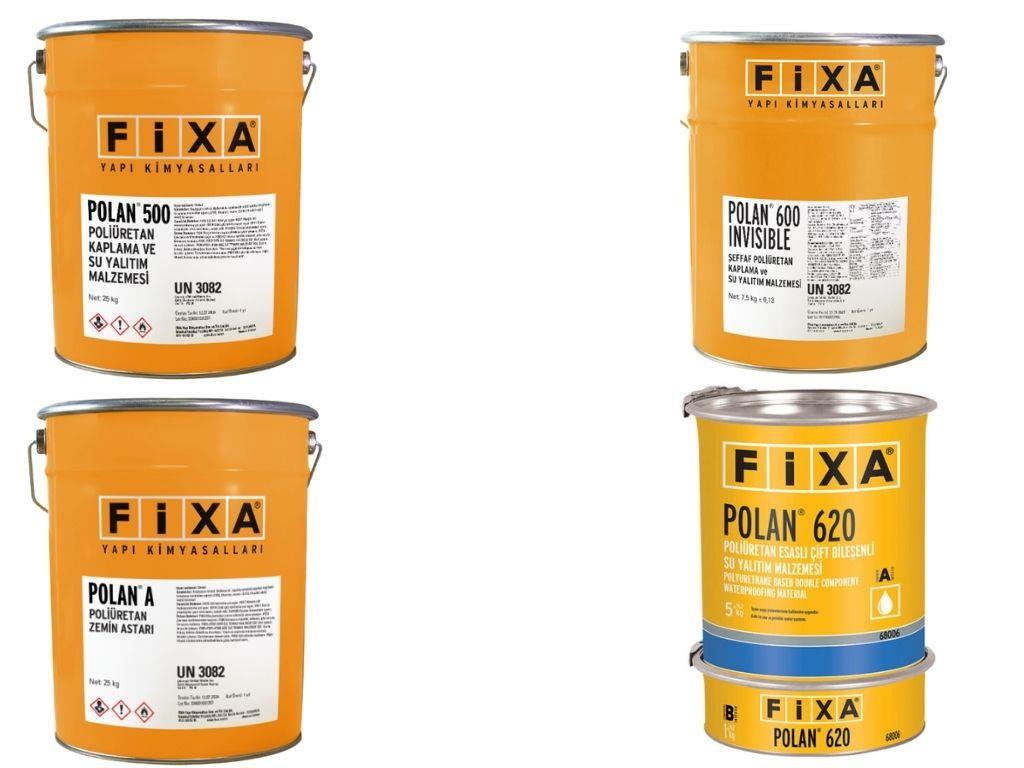 Fixa POLAN Serisi | Poliüretan Esaslı Su Yalıtım Ürünleri