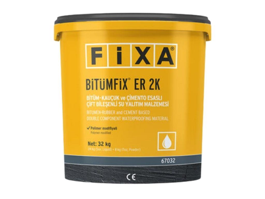 Fixa Bitümfix ER 2K | Bitüm + Çimento Esaslı Çift Bileşenli Su Yalıtım Harcı