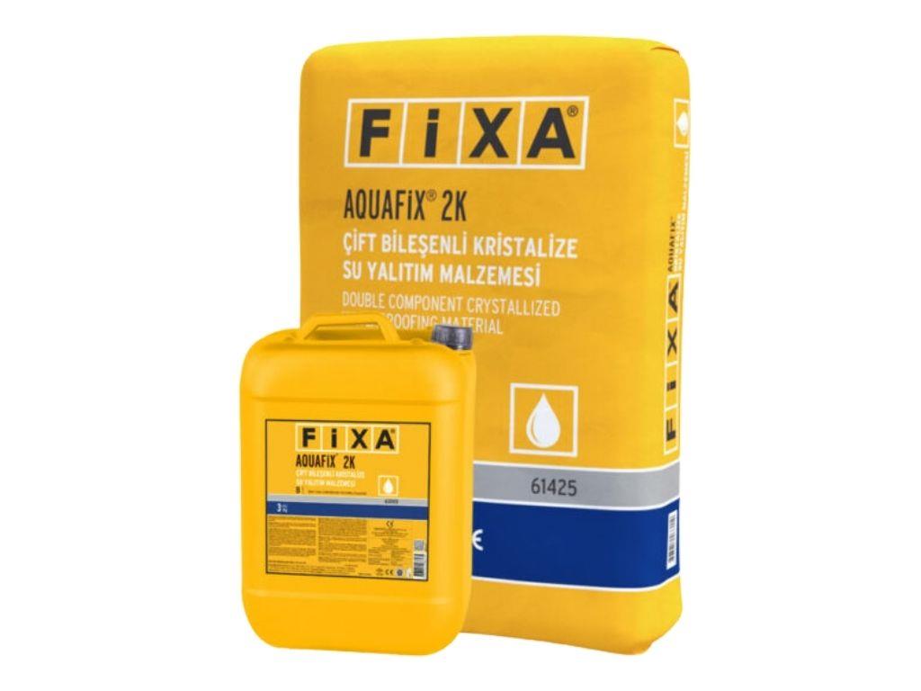 FİXA AQUAFIX 2K | Çift Bileşenli Kristalize Su Yalıtım Malzemesi