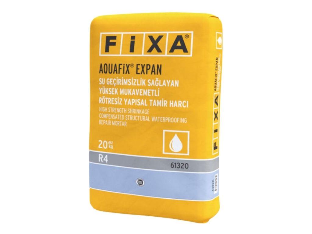 FIXA AQUAFIX EXPAN | Rötresiz Yapısal Tamir Harcı ve Kristalize Su Yalıtımı