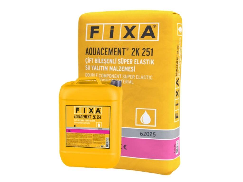 FİXA AQUACEMENT UV 500 | UV Dayanımlı Çift Bileşenli Süper Elastik Su Yalıtım Malzemesi