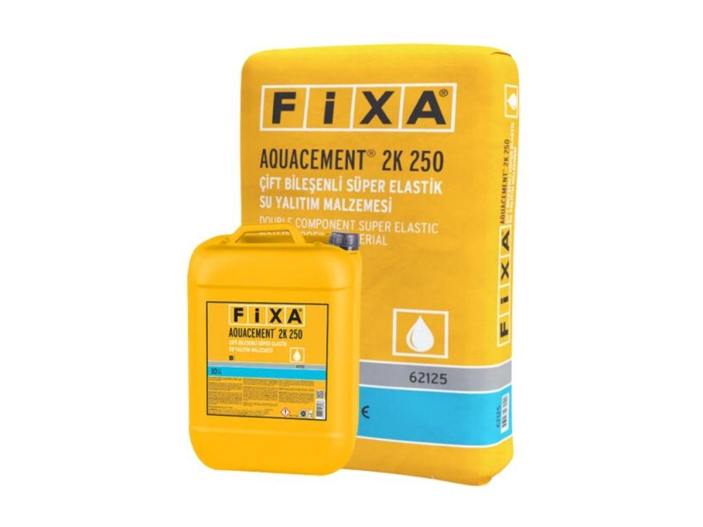 FİXA AQUACEMENT 2K 250 | Çift Bileşenli Süper Elastik Su Yalıtım Malzemesi