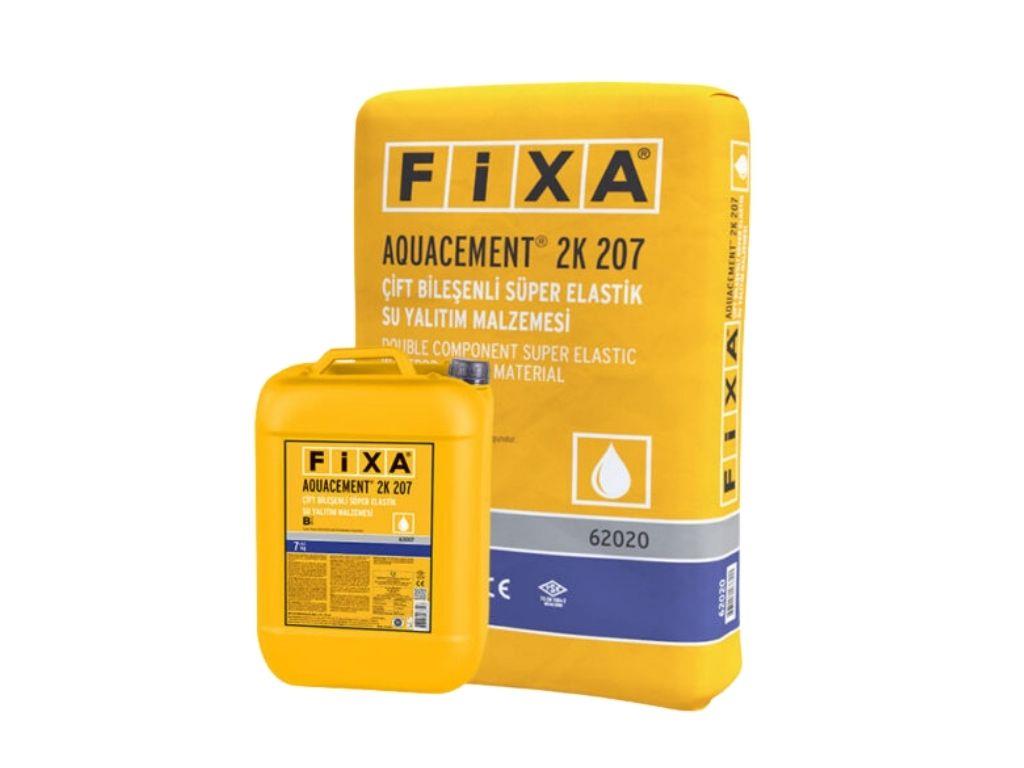 FİXA AQUACEMENT 2K 207 | Çift Bileşenli Süper Elastik Su Yalıtım Malzemesi