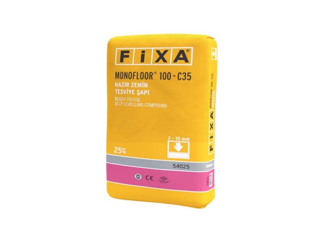 FİXA MONOFLOOR 100 C35 Hazır Zemin Tesviye Şapı | Özellikleri ve Kullanım Alanları