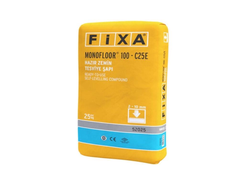 FİXA MONOFLOOR 100 C25E Hazır Zemin Tesviye Şapı | Özellikleri ve Kullanım Alanları