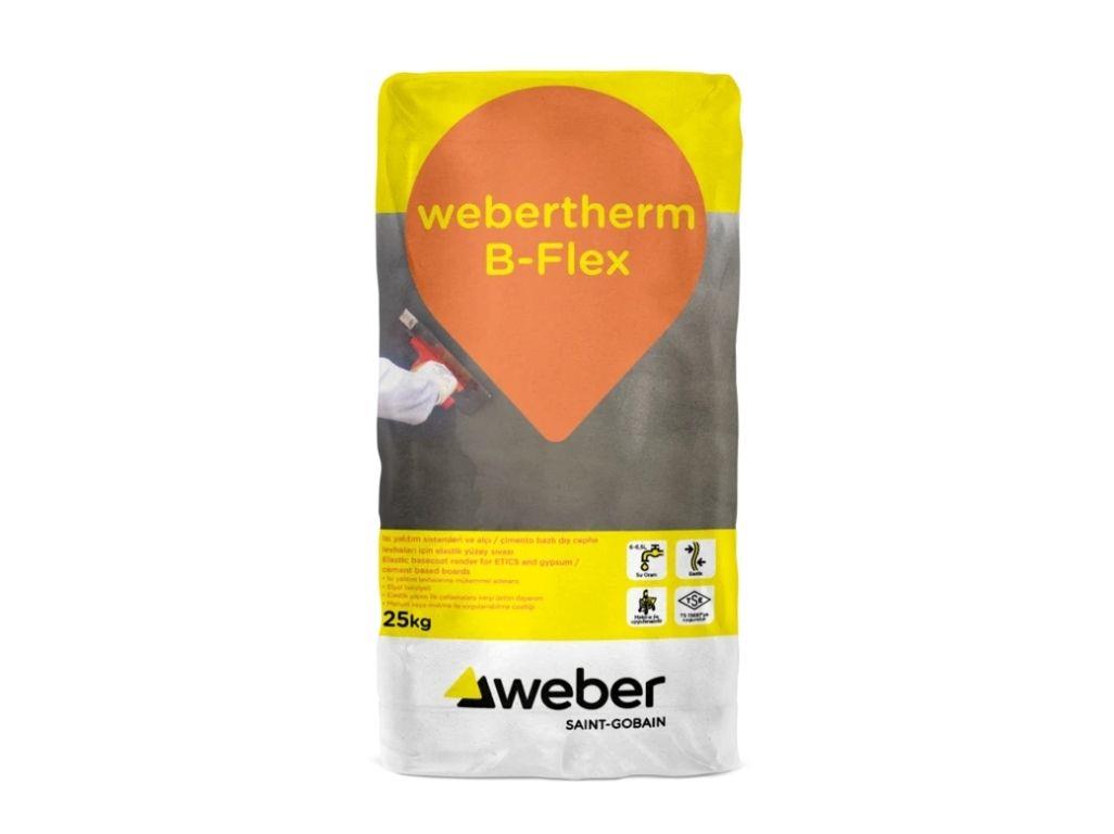 Webertherm B-flex Elastik Yüzey Sıvası | Isı Yalıtım Sistemleri İçin Güçlü Çözüm