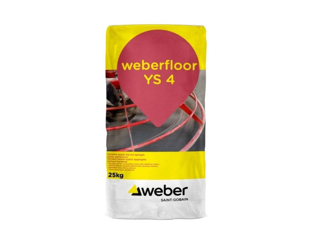 Weberfloor YS 4 | Endüstriyel Zeminler İçin Yüksek Aşınma Dayanımlı Yüzey Sertleştirici Harç