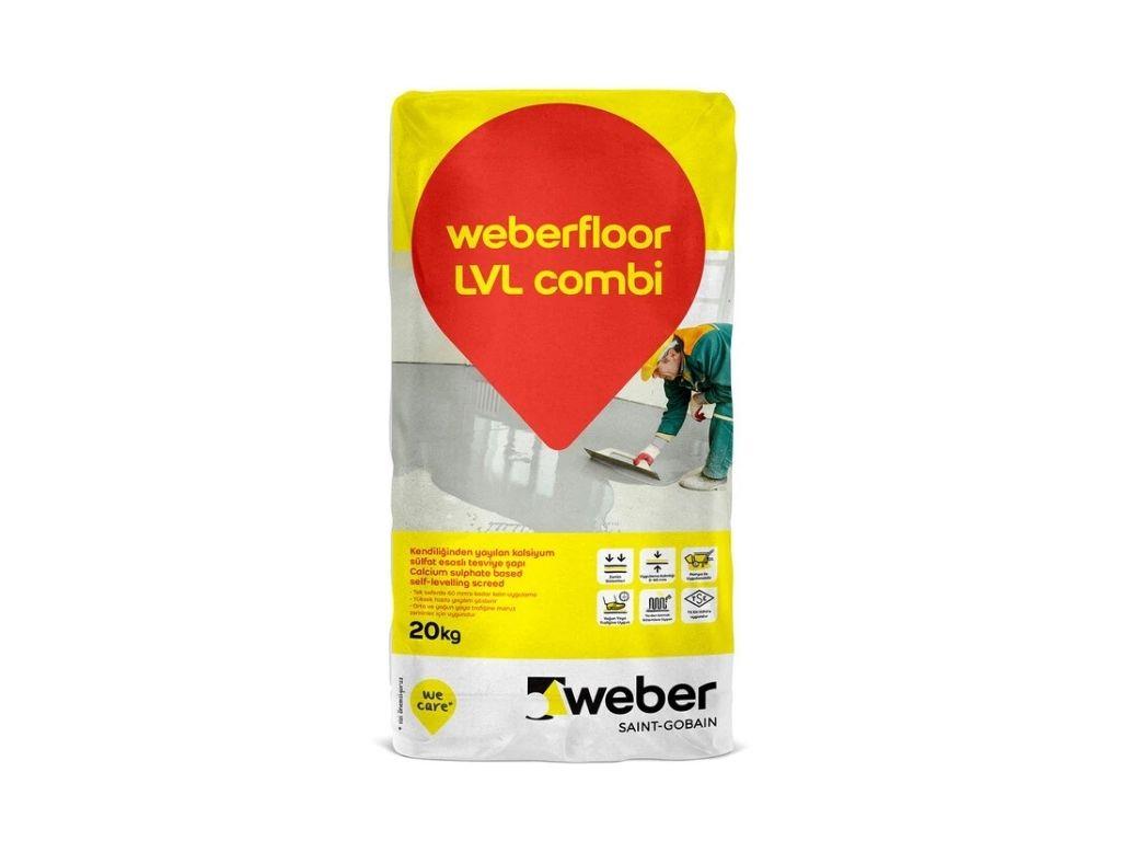 Weberfloor LVL Combi | Kendiliğinden Yayılan Kalsiyum Sülfat Esaslı Tesviye Şapı