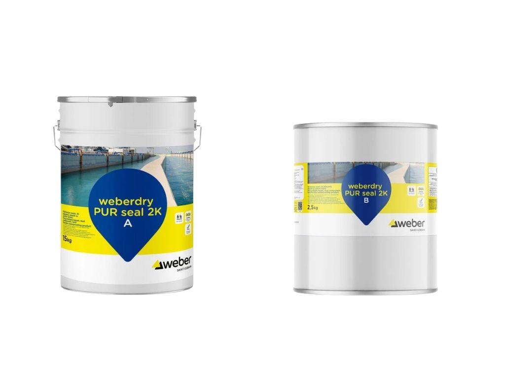 WEBERDRY PUR SEAL 2K | Poliüretan Esaslı İki Bileşenli Elastik Su Yalıtımı