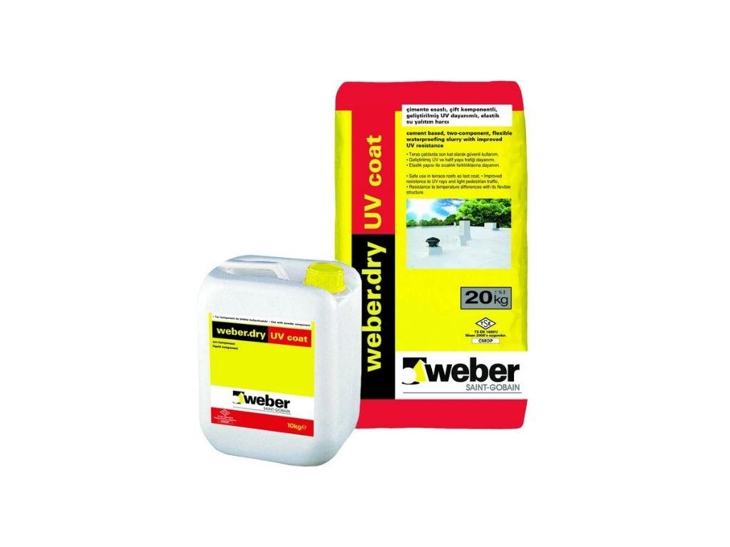 Weberdry UV Coat | UV Dayanımlı Çift Komponentli Su Yalıtım Harcı